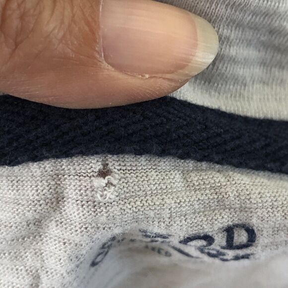 IZOD Saltwater Relaxed Classic 1/4 Zip Gray Long Sleeve Pullover Men's Large - Picture 8 of 14